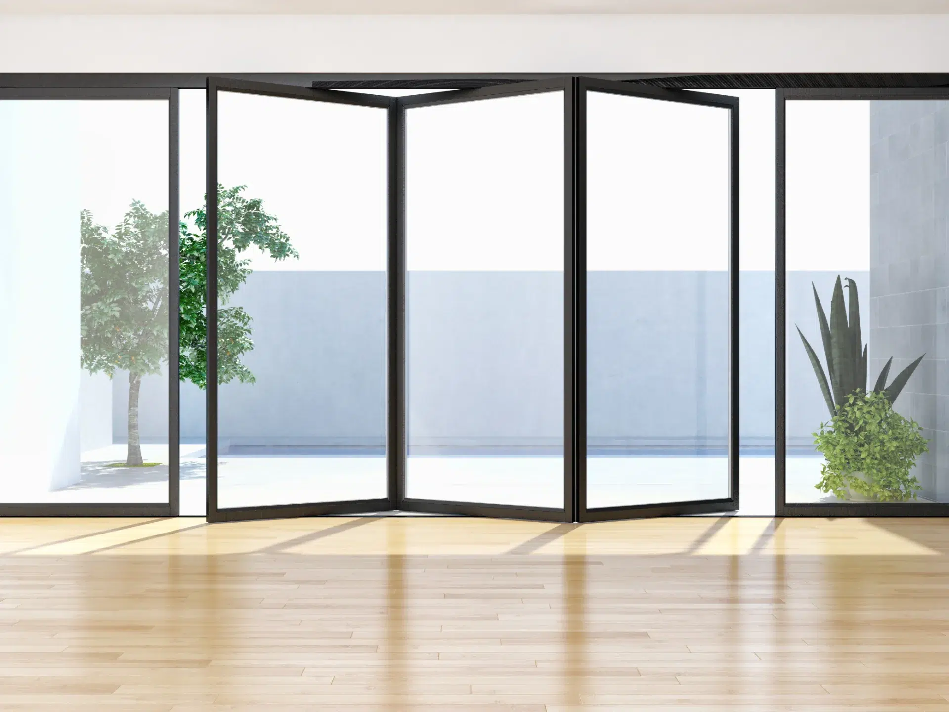 VLX 100 Bifold / Folding Door in Santa Clarita, CA | Juniper Windows Santa Clarita - detail 1