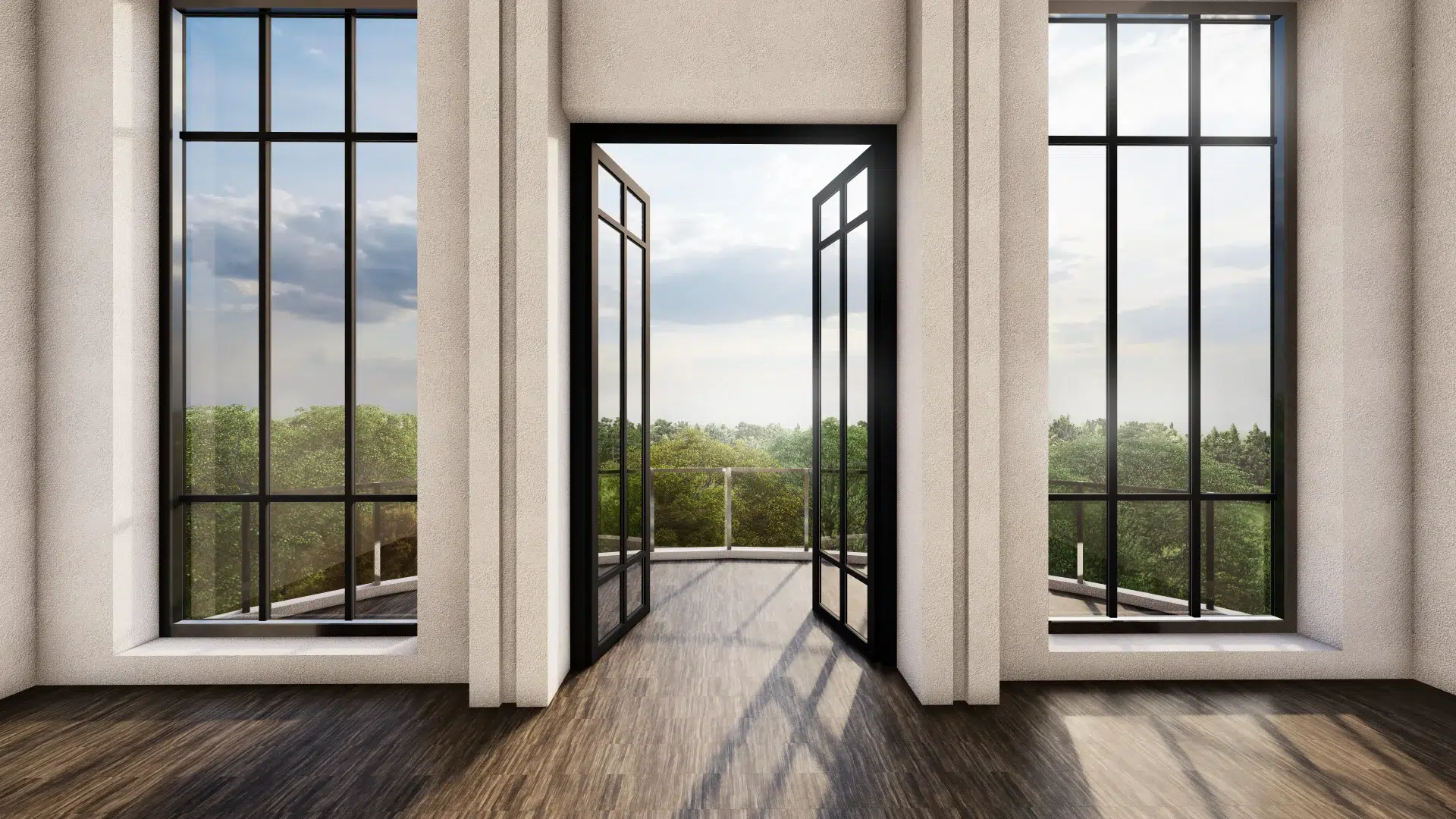VLX 100 Double Swing / French Door in Santa Clarita, CA | Juniper Windows Santa Clarita - detail 1