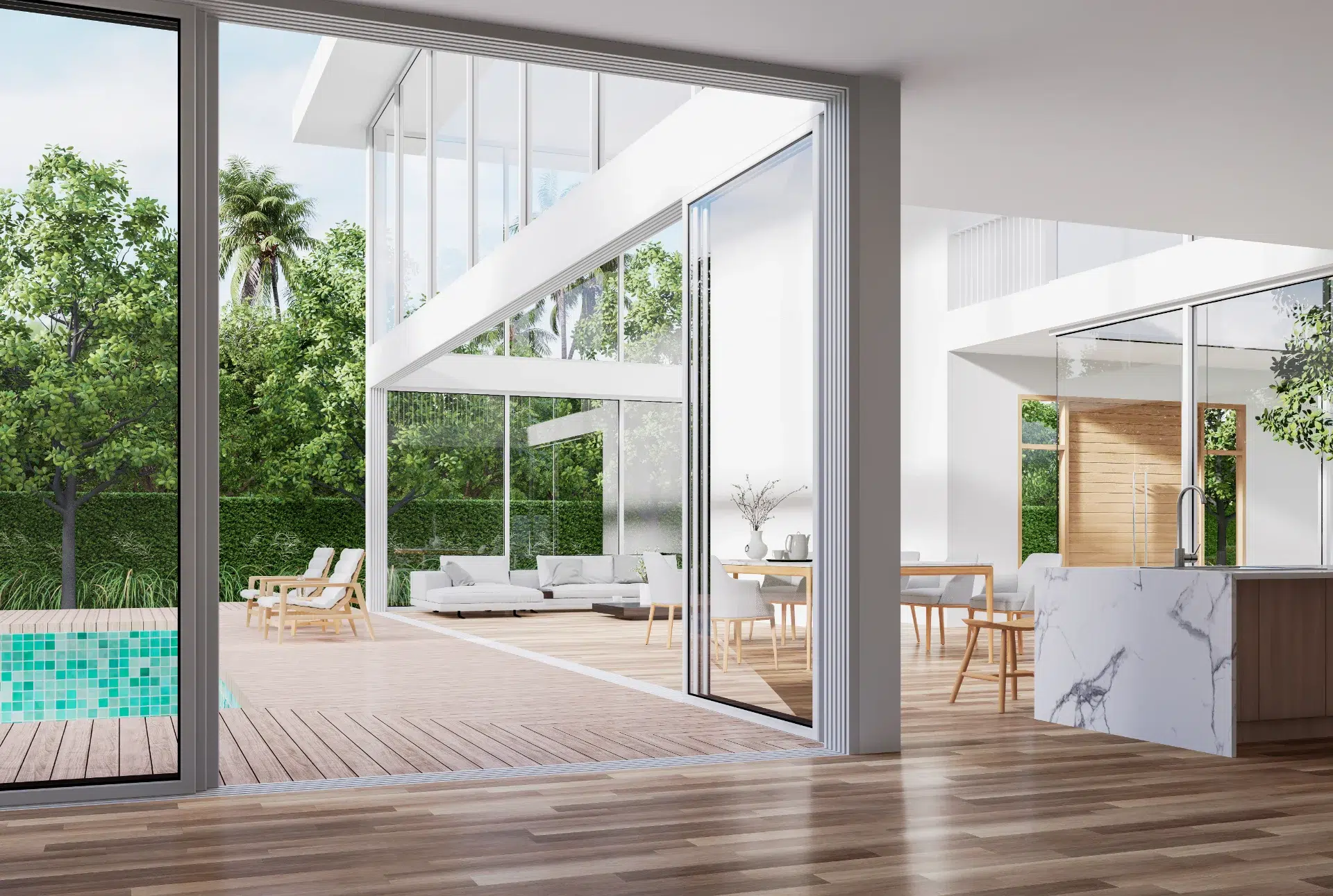 VLX 138 Panoramic Sliding Door in Santa Clarita, CA | Juniper Windows Santa Clarita - detail 1
